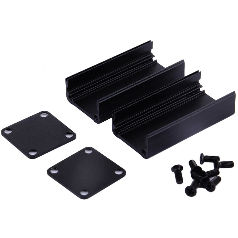 Zolginah - Boîtier En Aluminium Extrudé Pour Projet Pcb Boîtier De Refroidissement Électronique Idéal Pour Les Projets Électroniques Les Blocs