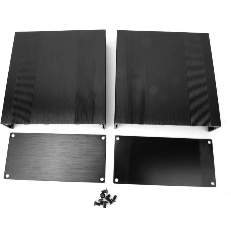 Kkmoon - Boîtier en Aluminium pour Amplificateur hifi - Boîtier de Refroidissement pour gps et Équipements Électroniques - Longueur 150 mm