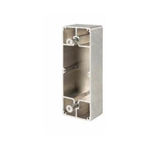 Boîtier en aluminium pour fixation sur profil plat pour serrure de coulissant LOSSKZQF. LOCINOX - OSET.