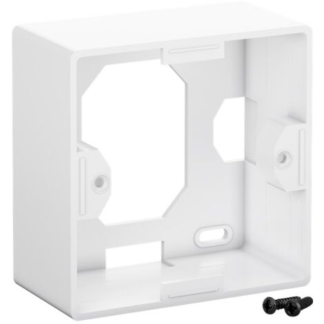 Boîtier en Saillie, convient aux Keystone faceplate 80 x 80 et aux prises encastrées CAT 6/6A.