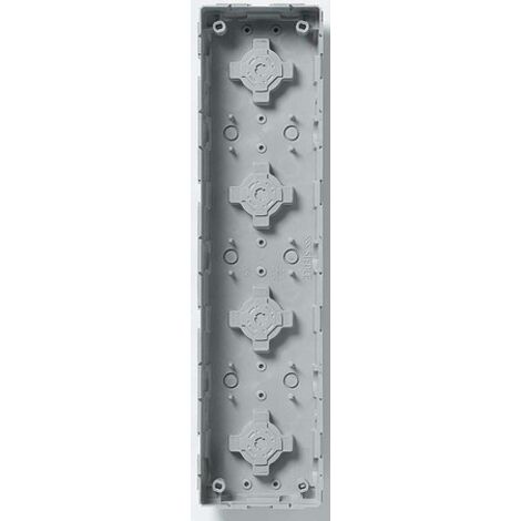 Boitier encastré plastique 100x400x50mm pour platine de rue d'interphone VARIO GU 611-4/1-0 SIEDLE ET SOHNE 016704