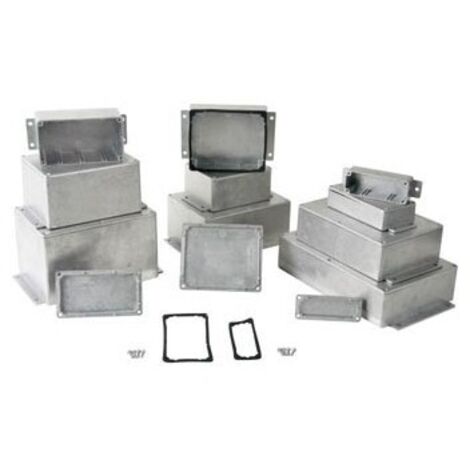 Boîtier étanche en aluminium coulé avec bride