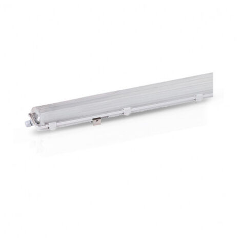 Boitier IP65 pour 2 tubes LED T8 1200 - Sans ballast et branchement 1 côté