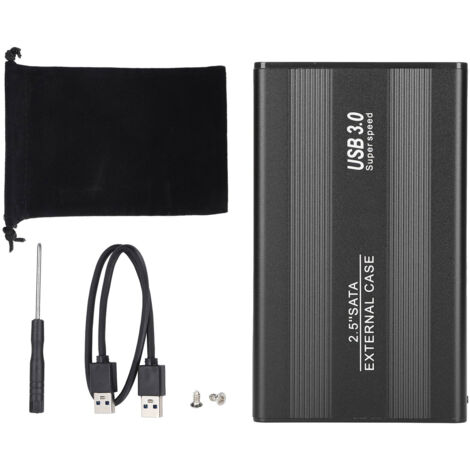 Boîtier Externe HDD/SSD USB 3.0 3TB, Plug & Play pour PC et Mac, Stockage Externe Portable