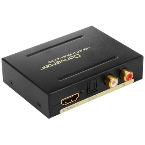 Boîtier Extracteur Audio HDMI Compatible avec Sortie 5.1ch et 2.0ch pour Home Cinéma