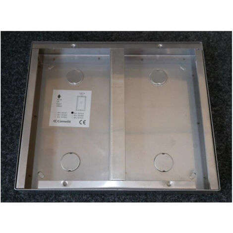 Boitier inox 213x450x32.5mm pour montage en saillie Powercom 4 modules COMELIT
