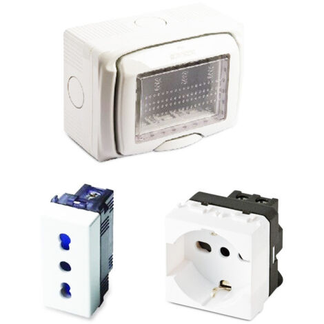 Boîtier Master 3 modules pour inserts série MIX IP55 S43297