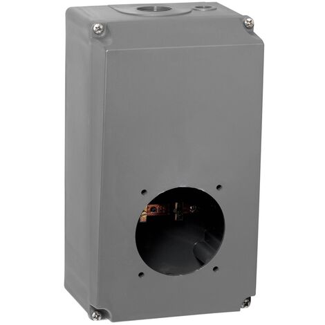 boitier plastique hypra pour prise 2p+t et 3p+t 63 ampères - passage