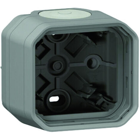 Boitier plexo 1 poste en saillie gris - LEGRAND