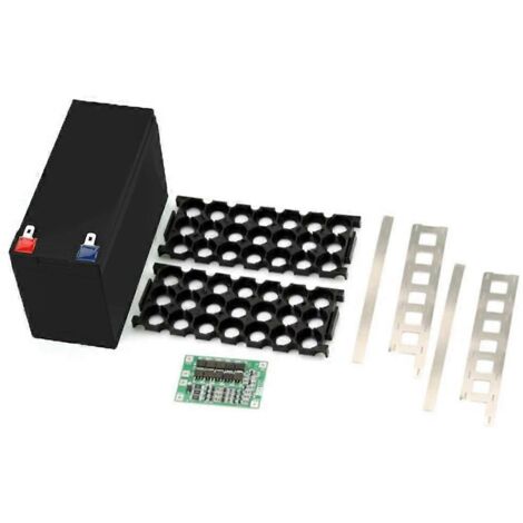 Boîtier porte-batterie 12V 7Ah pour batterie 18650 3x7 Nickel--
