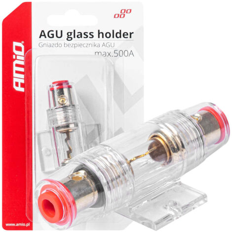 Boîtier porte-fusible en verre AGU amio-03508
