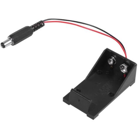 Boîtier porte-pile 9V Volt 5,5 x 2,1 pour--