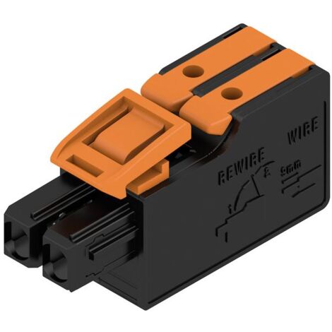 Boîtier pour connecteur CI Femelle, 2 contacts 1 rang , pas 5mm ( Prix pour Paquet de 6 )