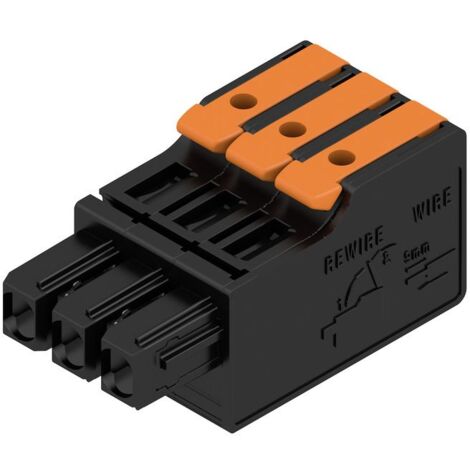 Boîtier pour connecteur CI Femelle, 3 contacts 1 rang , pas 5mm ( Prix pour Paquet de 6 )
