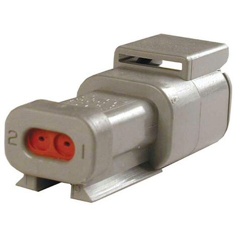 Boîtier pour contacts mâles série DTM TE Connectivity DTM04-2P-E003 Nbr total de pôles 2 1 pc(s) D917971