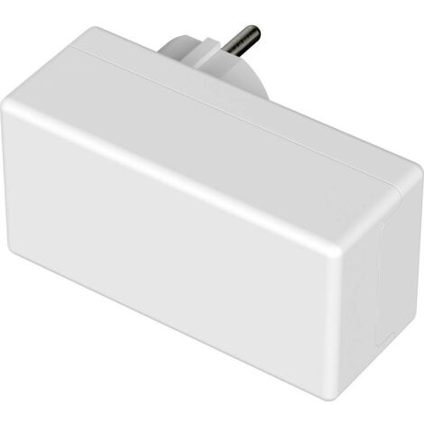 Boîtier pour fiche BOPLA, Eletec, mélange PC/ABS, 100 x 50 x 40 mm, IP40, blanc