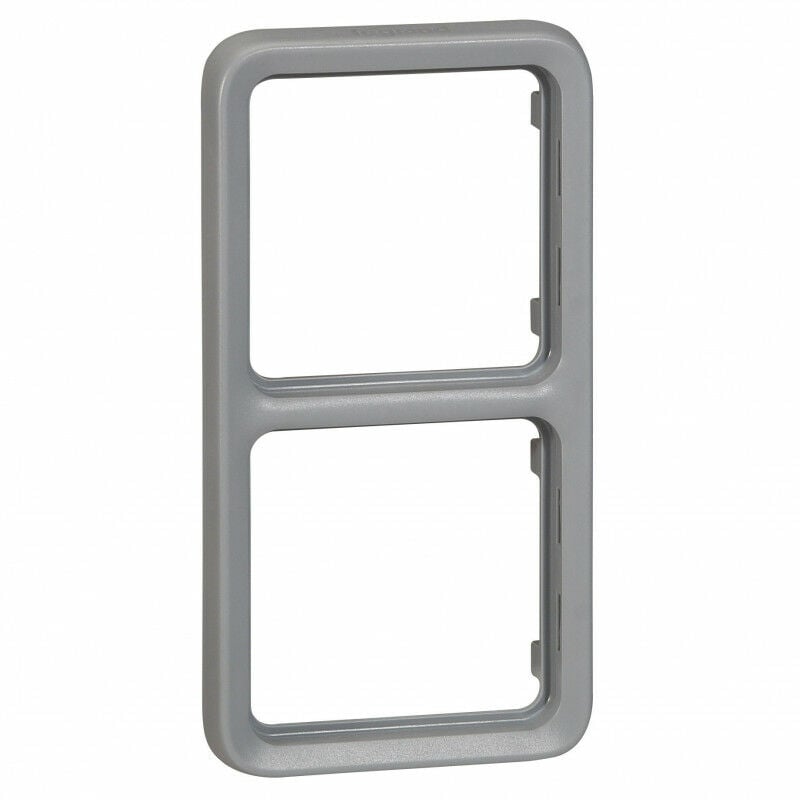 Boîtier à presse étoupe 2 postes verticaux PG16 Plexo composable IP55 gris (069664)