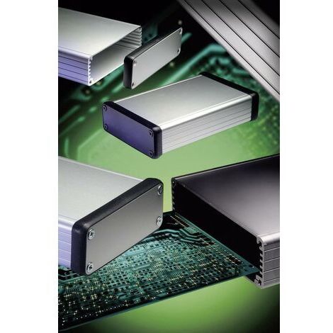 Boîtier profilé Hammond Electronics 1455N1602 aluminium aluminium 160 x 103 x 53 1 pc(s) S58794