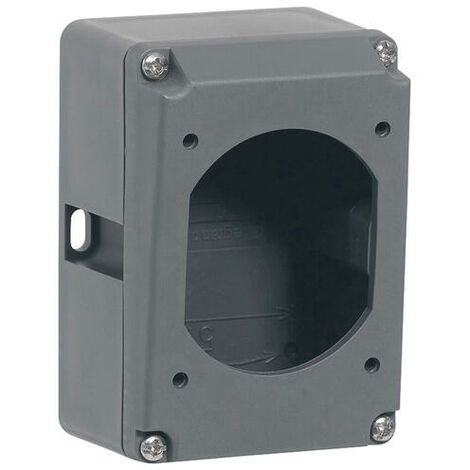 Boîtier réversible simple Hypra pour prise 3P+T et 3P+N+T IP44 et IP66/67-55 16A - plastique - 052229 - LEGRAND