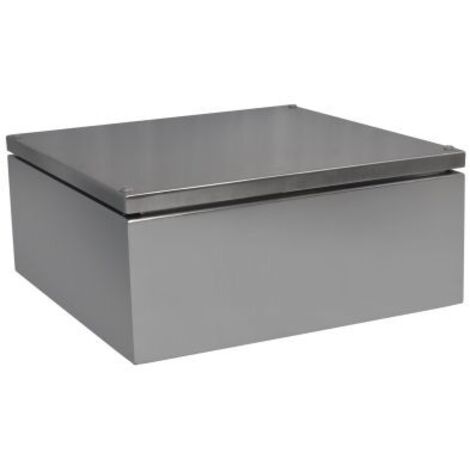 Boîtier RS PRO en Acier inoxydable 304 Acier dim. ext. 380 x 380 x 161mm, IK10, IP66 ( Prix pour 1 )