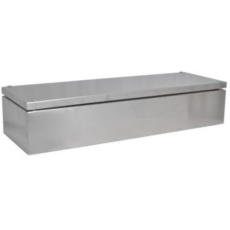 Boîtier RS PRO en Acier inoxydable 304 Acier dim. ext. 600 x 200 x 121mm, IK10, IP66 ( Prix pour 1 )