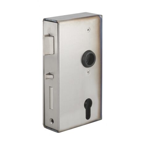 Boîtier serrure l40mm avec coffre pour portail - droite