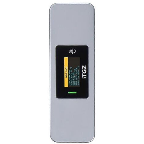 Boîtier SSD M.2 NVMe/SATA Dual-protocole avec écran LED, boîtier externe pour disque SSD, adaptateur RTL9210B, compatible M Key B&M, vitesse élevée, affichage en temps réel.