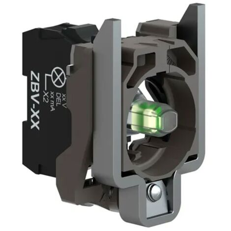 Boîtier Telemecanique avec lampe témoin LED blanche 120VAC ZB4BVG1