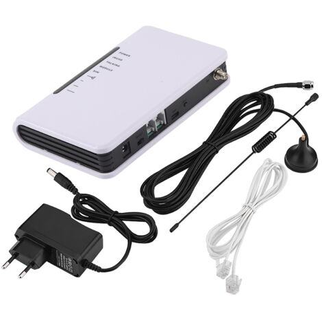 Boîtier Téléphonique GSM Sans Fil vers Filiaire, Fonctionne 24h/24, Compatible Alarme et Enregistreur, 100‑240V UE