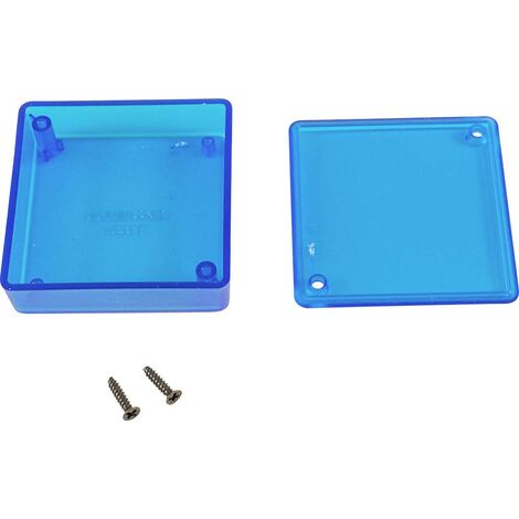 Boîtier universel Hammond Electronics 1551TTBU ABS bleu (transparent) 60 x 60 x 20 1 pc(s) Y133722