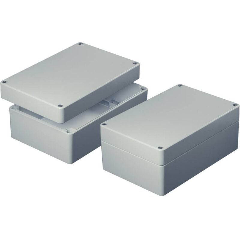 Boîtier universel Axxatronic AS082 aluminium gris (ral 7032) 120 x 80 x 60 1 pc(s)