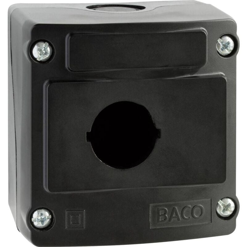 Boîtier vide Baco 100530 1 emplacement (l x l x h) 74 x 74 x 47.9 mm noir 1 pc(s) - noir