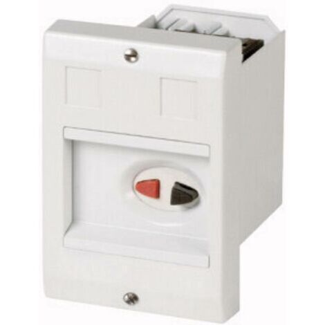 Boîtier vide Eaton E-PKZ01 281633 montage encastré, avec interrupteur (L x l x H) 80 x 85 x 129 mm gris 1 pc(s) W212541