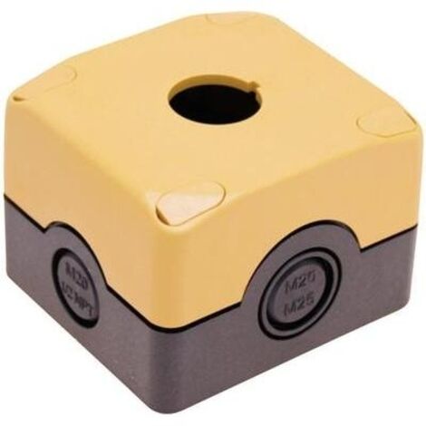 Boîtier vide Pizzato Elettrica ES 31001 1 emplacement (L x l x H) 72 x 80 x 56 mm noir, jaune 1 pc(s) D79238
