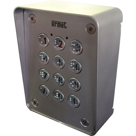 Urmet – Boîtier visière inox 16074102 – Résistance à la corrosion – Protection durable pour installations extérieures – Accessoire interphone - BV16074102