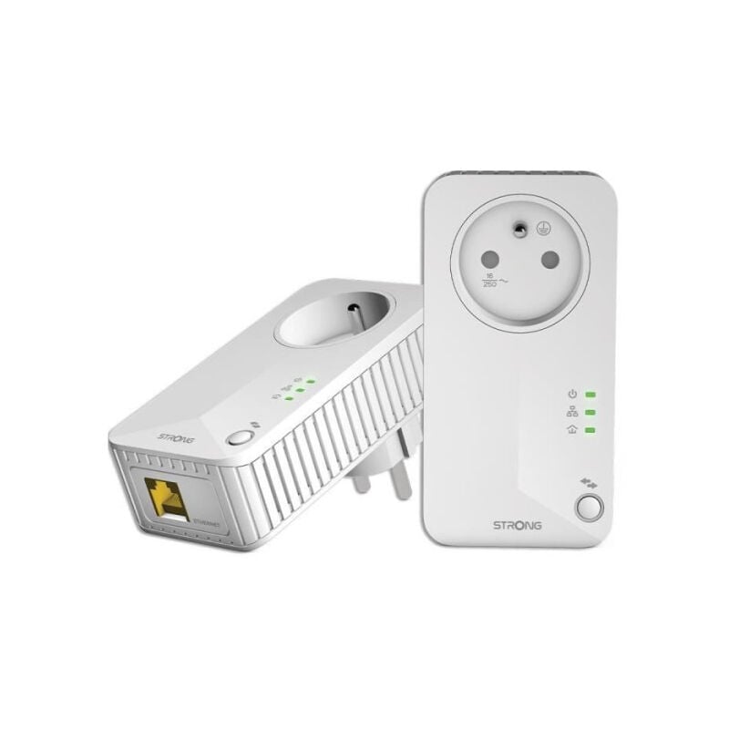 Strong - Kit cpl cpl 600 Pack de 3 - 600 mb - Prise Filtrée, 3 Adaptateurs, Triple Pack