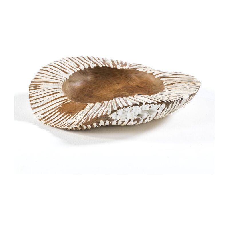 Fijalo - Bol 40 Cm Env. Bois Naturel/Blanc