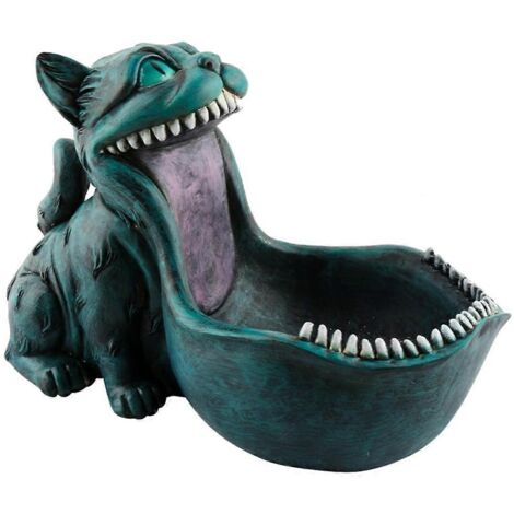 Bol à bonbons d'Halloween, statue de chat, bol à clés, cadeau chat à grande gueule, comme sur la photo