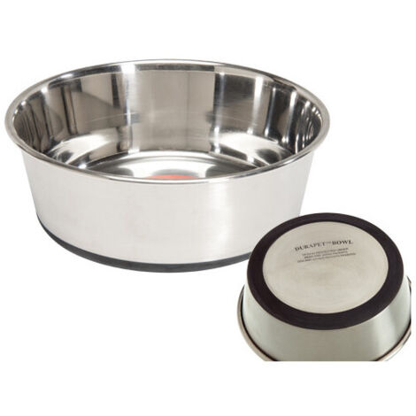 Bol à Camon en acier antidérapant 1 L – Ø16 cm – Pour chiens de taille moyenne – Stable et hygiénique