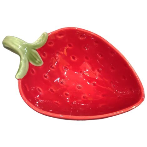 Bol à fraises en céramique pour la cuisine, idéal pour les desserts et les fruits, design coloré et amusant, parfait pour les cadeaux