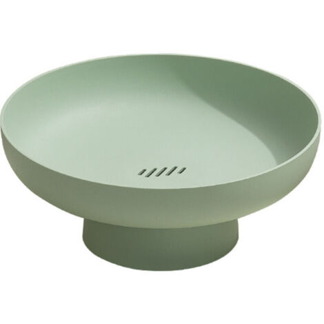 Bol à fruits pour comptoir de cuisine, paniers de cuisine suspendus, base surélevée, plateau à collation de style moderne pour la maison, plateau à fruits pour le salon,verte