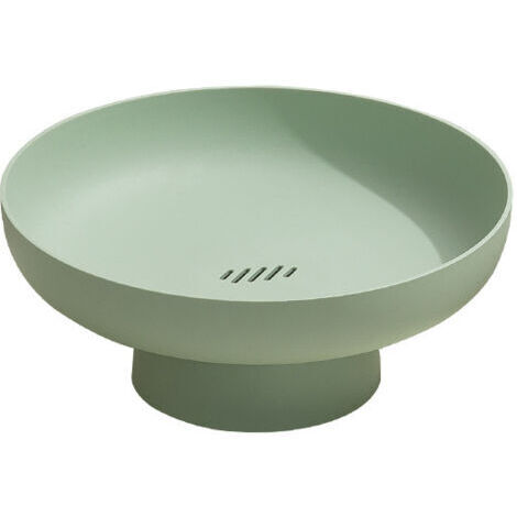 Bol à fruits pour comptoir de cuisine, paniers de cuisine suspendus, base surélevée, plateau à collation de style moderne pour la maison, plateau à fruits pour le salon,verte