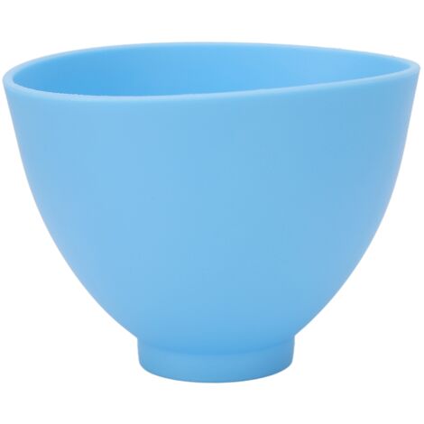 Bol à mélanger en silicone réutilisable, résistant à la chaleur pour masque facial, plâtre et peinture, dimensions 15x15x11cm, couleur bleue