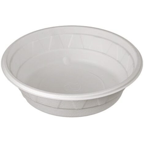 Bol à pulpe 500 ml, diamètre 165 mm, hauteur 45 mm, blanc, lot de 50