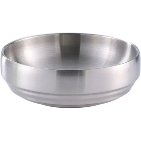 Bol à salade extra-large de 1,7 litre, bol à soupe en acier inoxydable, bol à soupe coréen, bol à ramen à double paroi isolante