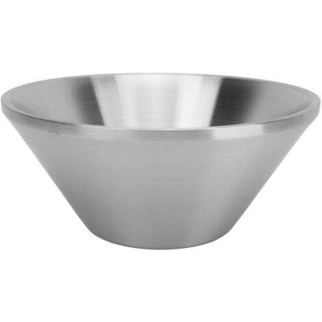 Bol à Salade Inoxydable Double Couche 23cm - Bol Multifonction pour Nouilles et Préparations Culinaires
