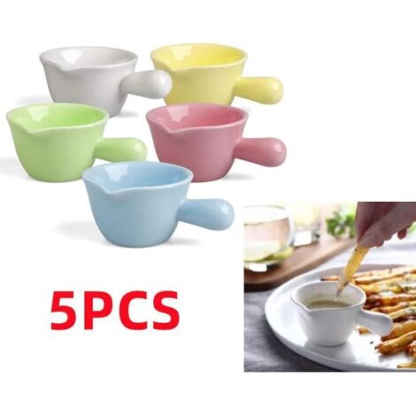 Bol à Tapas - Céramique - Empilables - 5 pièces - Couleurs variées - Compatible lave-vaisselle