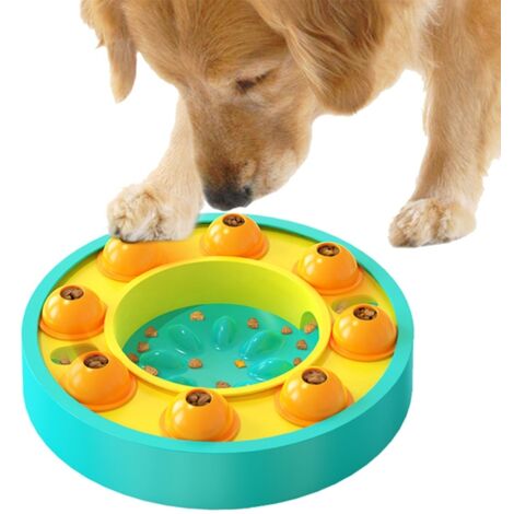 Bol anti-glouton en céramique pour chiens - Gamelle pour chiot et chien adulte - Récipient à nourriture pour chien