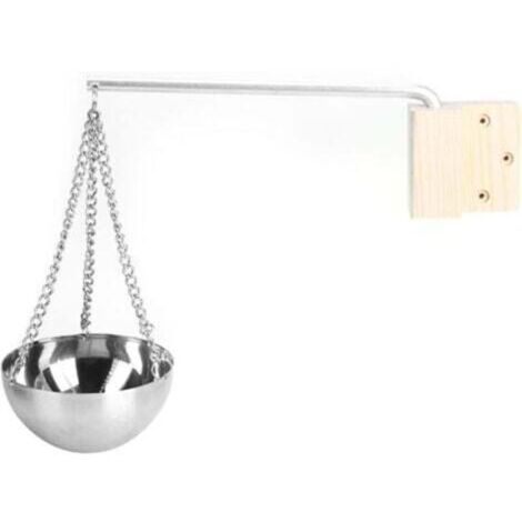 Bol aromatique pour sauna - accessoire pour sauna en acier inoxydable de 12,7 cm Diffuseur d'huiles essentielles Pour sauna et spa