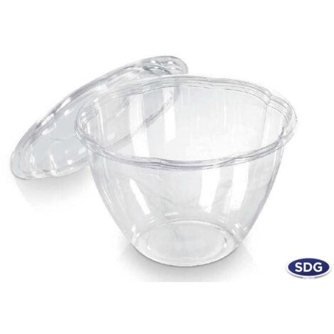 Bol Boule Transparent en PLA 1400 ml - Lot de 50 - SDG